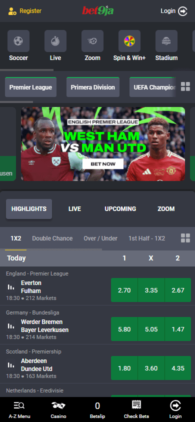 Bet9ja Casino Mobile screenshot